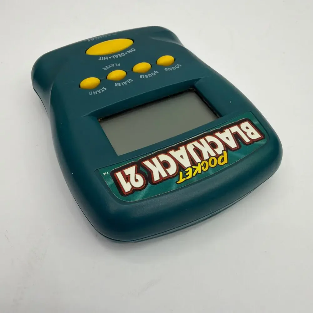 Radica Pocket Blackjack 21 Handheld Electronic Game Tested Working